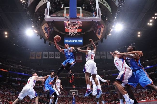 russel westbrook thunder clippers