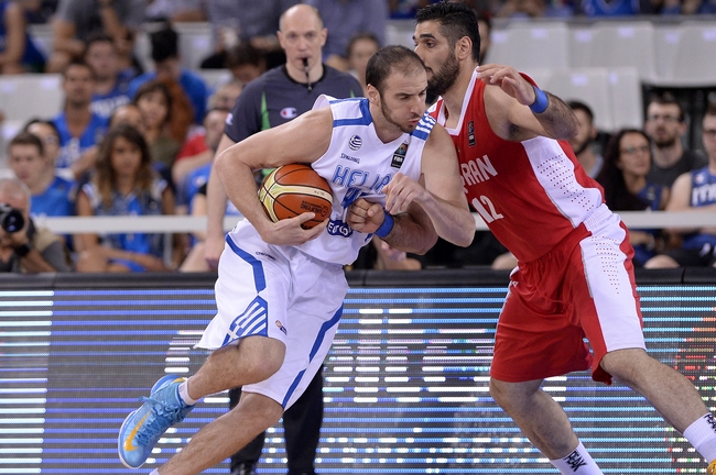 Kostas Koufos Greece Iran Olympic Qualifying Tournament