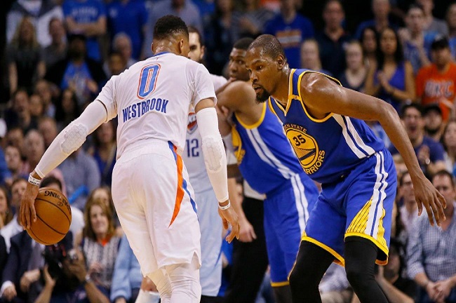 russell westbrook kevin durant warriors thunder