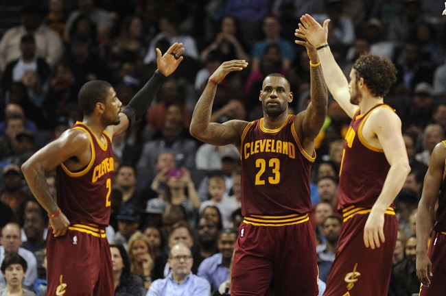 kyrie irving lebron kevin love