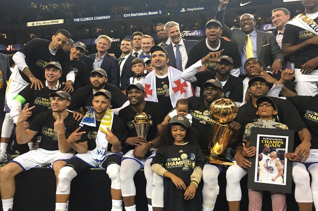 golden state warriors champs 2017