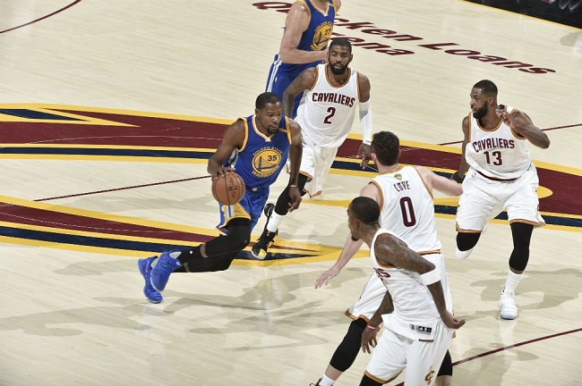 kevin durant cavaliers warriors
