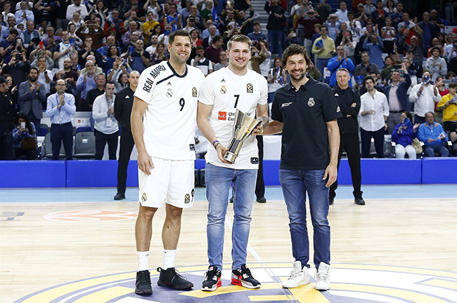 luka doncic with reyes and llull real madrid